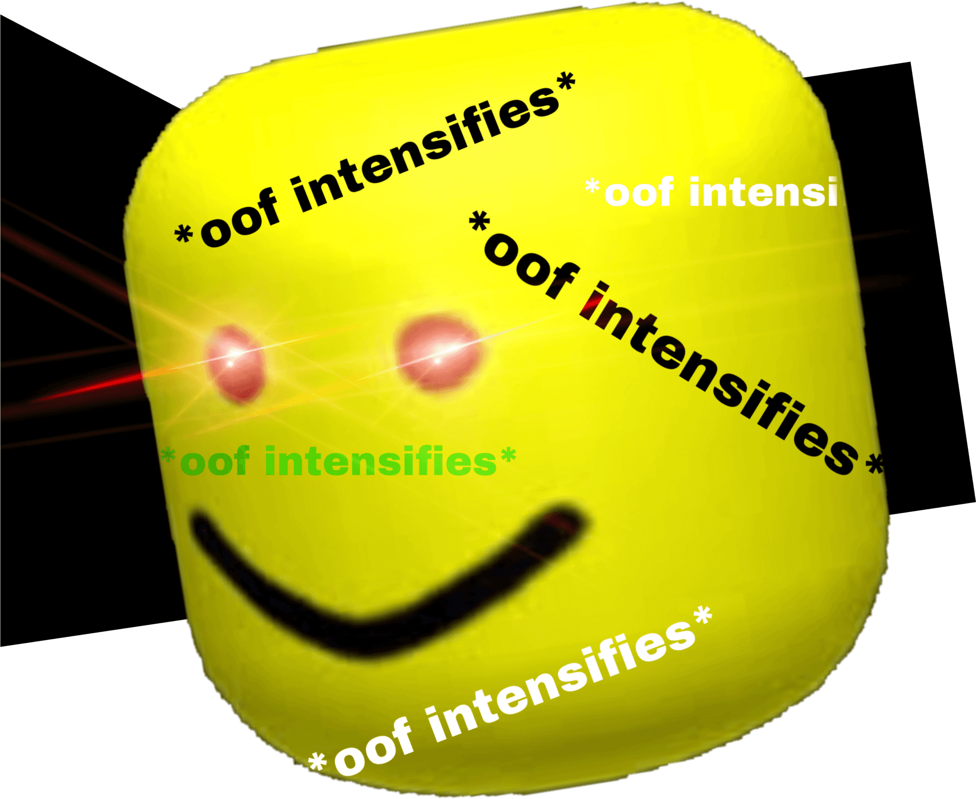 Roblox Oof Intensifies Meme PNG Image