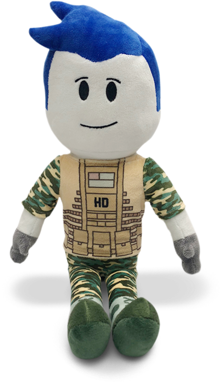 Roblox Plush Toy Blue Hair PNG Image