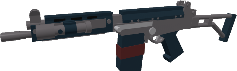 Roblox Styled Virtual Gun Model PNG Image