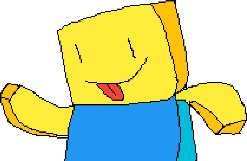 Roblox Yellow Block Character.png PNG Image