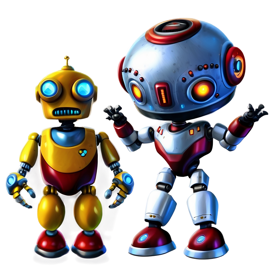 Robot And Sci-fi Cartoon Character Png Hvf85 PNG Image