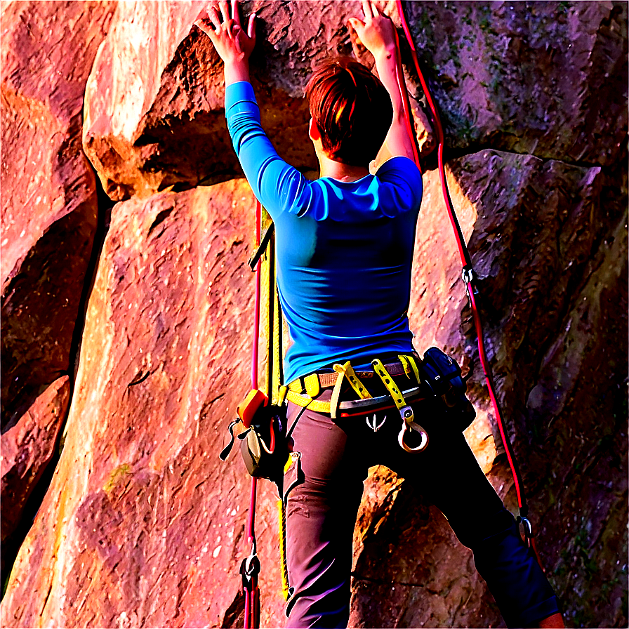 Rock Climbing Thrill Png Pcv PNG Image