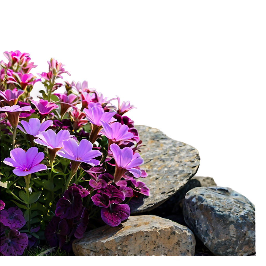 Rock Flower Bed Png Eif PNG Image