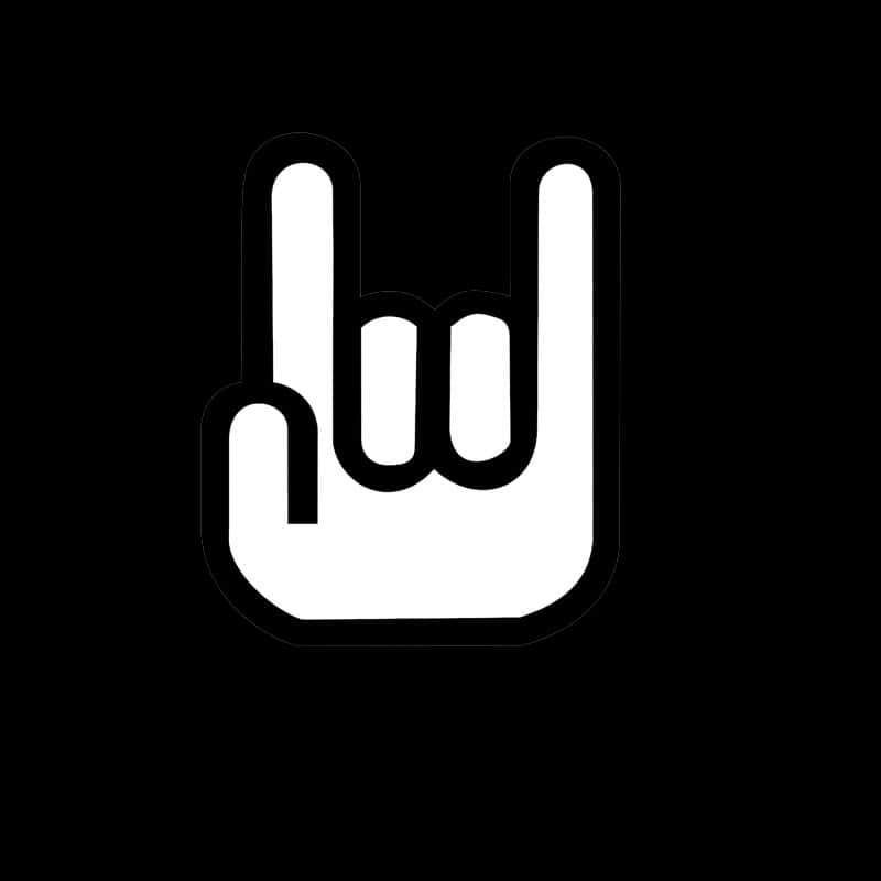 Rock Hand Sign Icon PNG Image