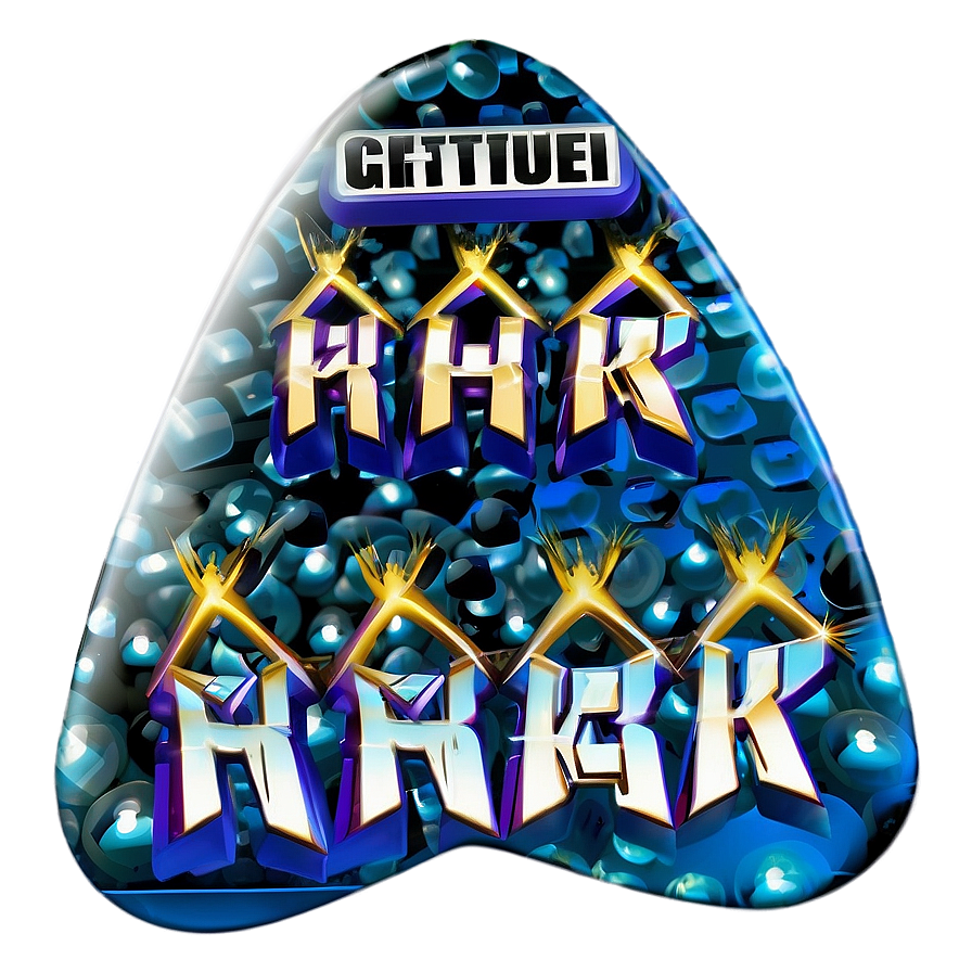 Rock Star Guitar Pick Png 06282024 PNG Image