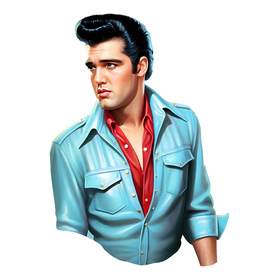 Rockabilly Elvis Presley Png Obf PNG Image