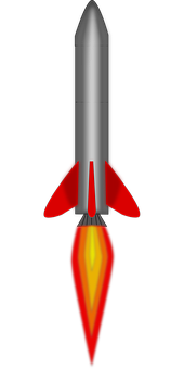 Rocket Illustration Launching PNG Image