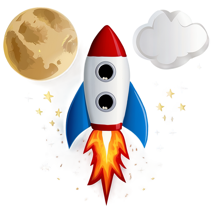 Rocket In Space Clipart Png Gxt PNG Image