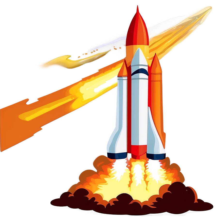 Rocket Launch Night Png Qtq PNG Image