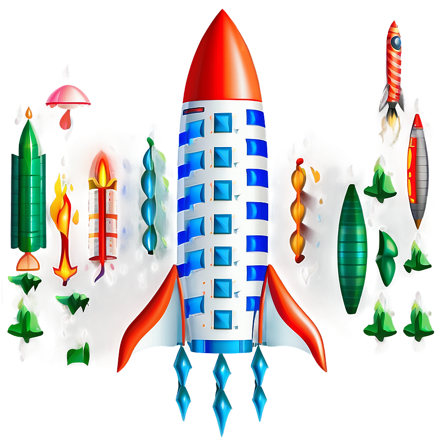 Rocket Pattern Png Qkj90 PNG Image