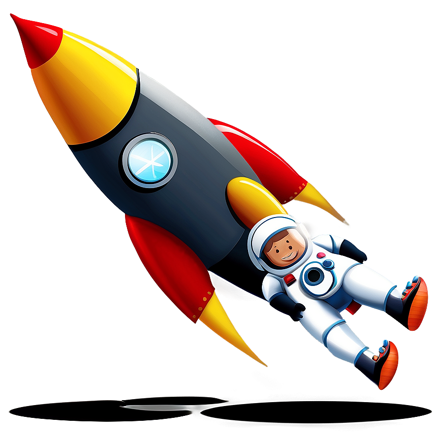 Rocketship With Astronauts Png Xlb56 PNG Image