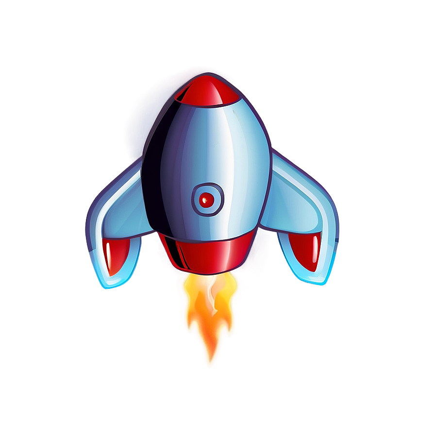 Rocketship With Stars Png Apw58 PNG Image