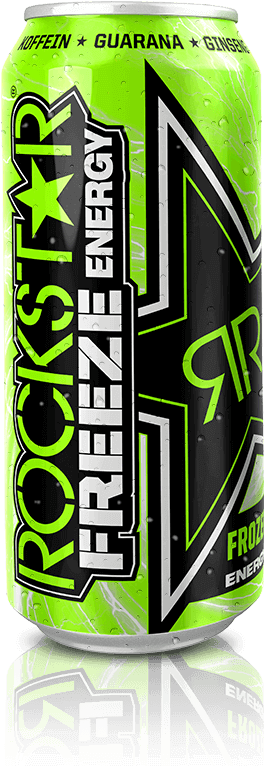 Rockstar Energy Drink Can Freeze Lime PNG Image