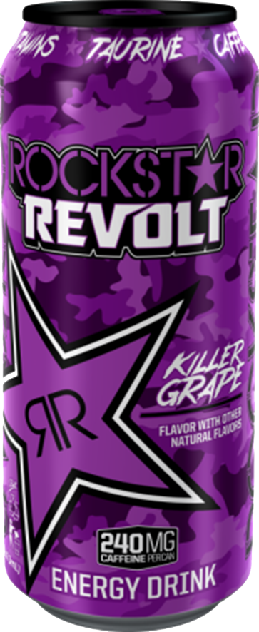 Rockstar Energy Drink Killer Grape Can PNG Image