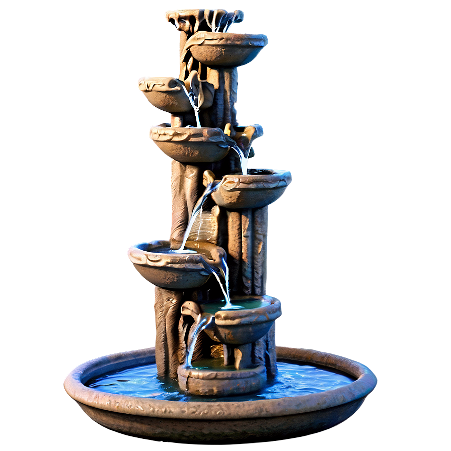 Rocky Cascade Fountain Png Tay PNG Image