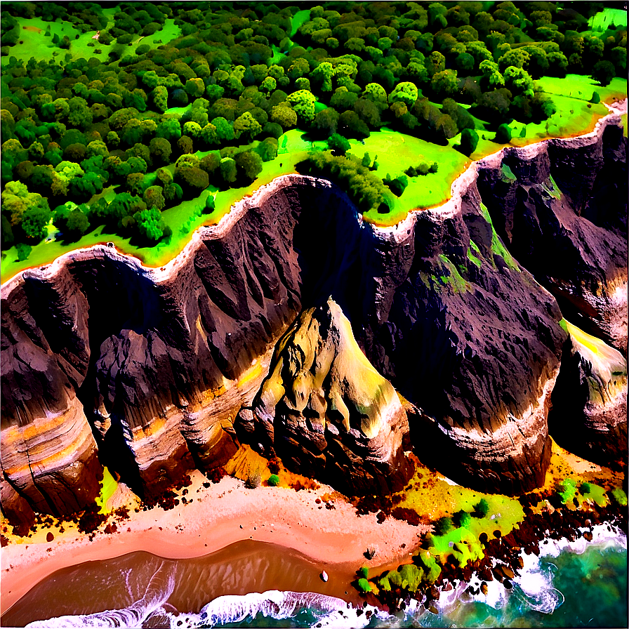 Rocky Coastal Cliffs Png Guc12 PNG Image