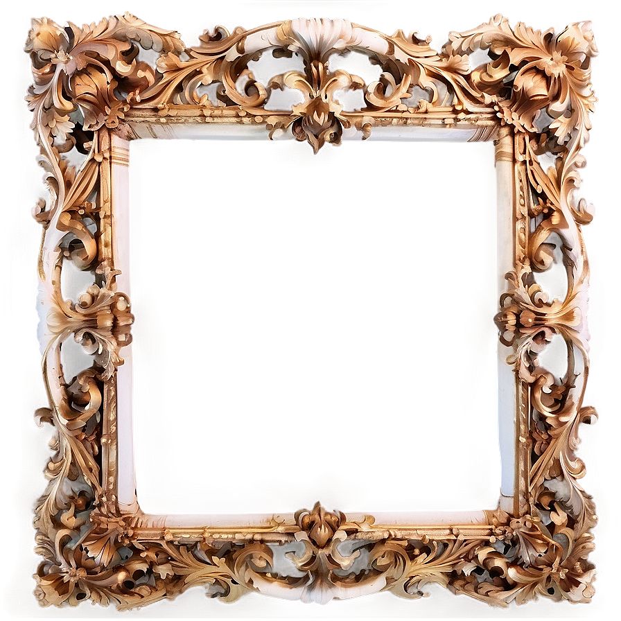 Rococo Ornate Frame Png Wvd17 PNG Image