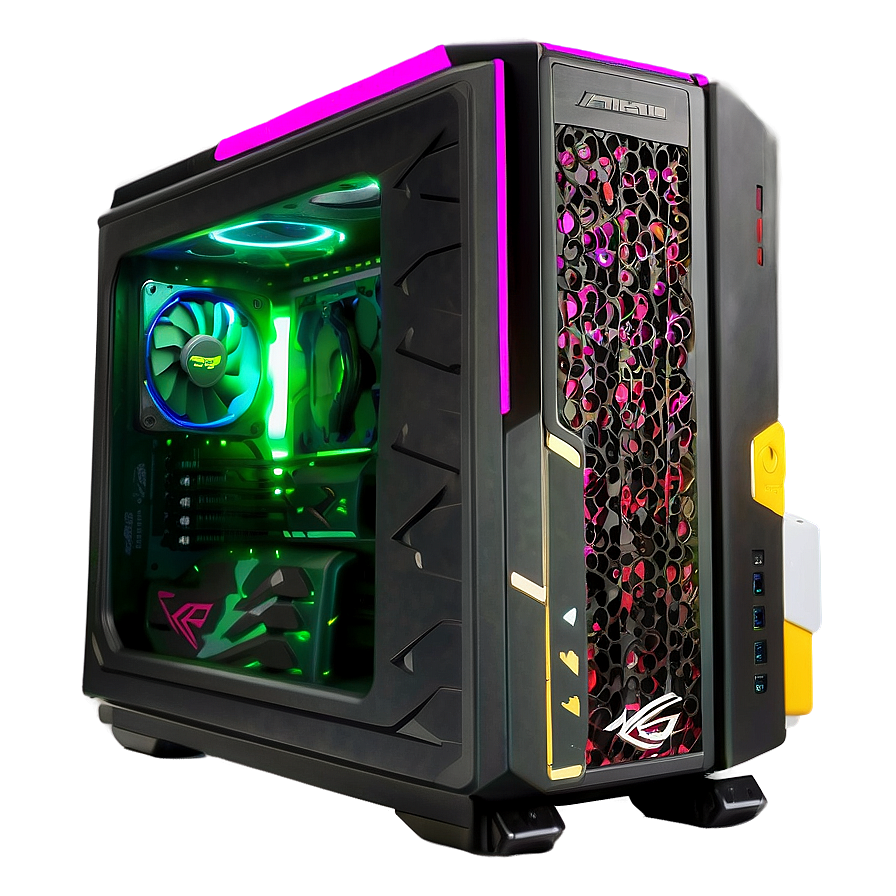 Rog Ally Custom Pc Case Art Png 06292024 PNG Image