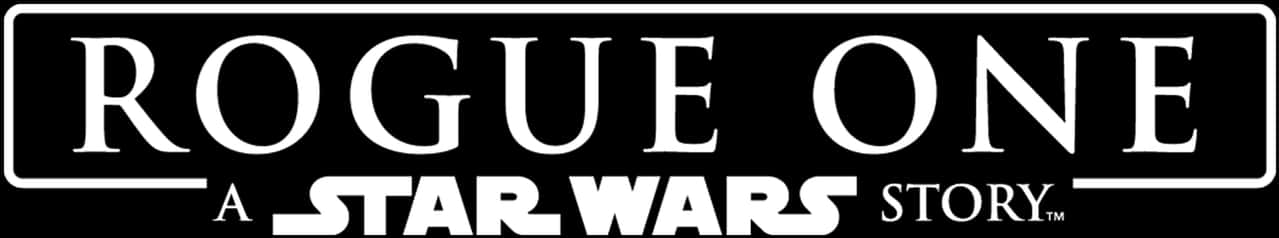 Rogue One Star Wars Story Logo PNG Image