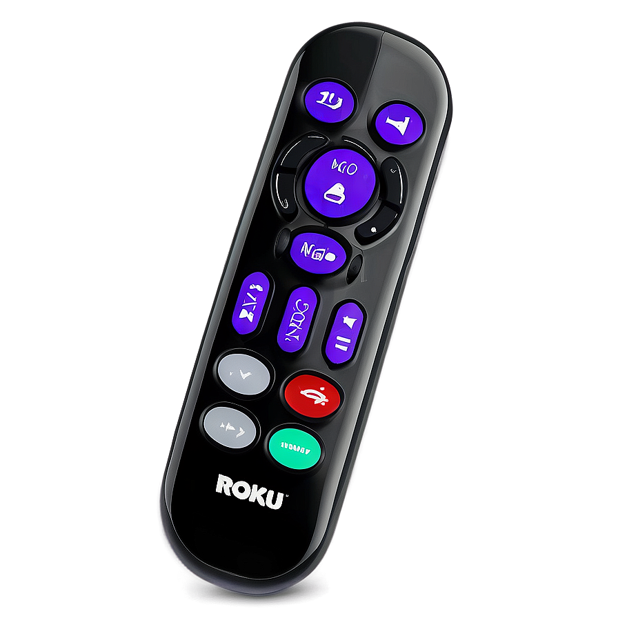 Roku Remote With Netflix Button Png 06282024 PNG Image