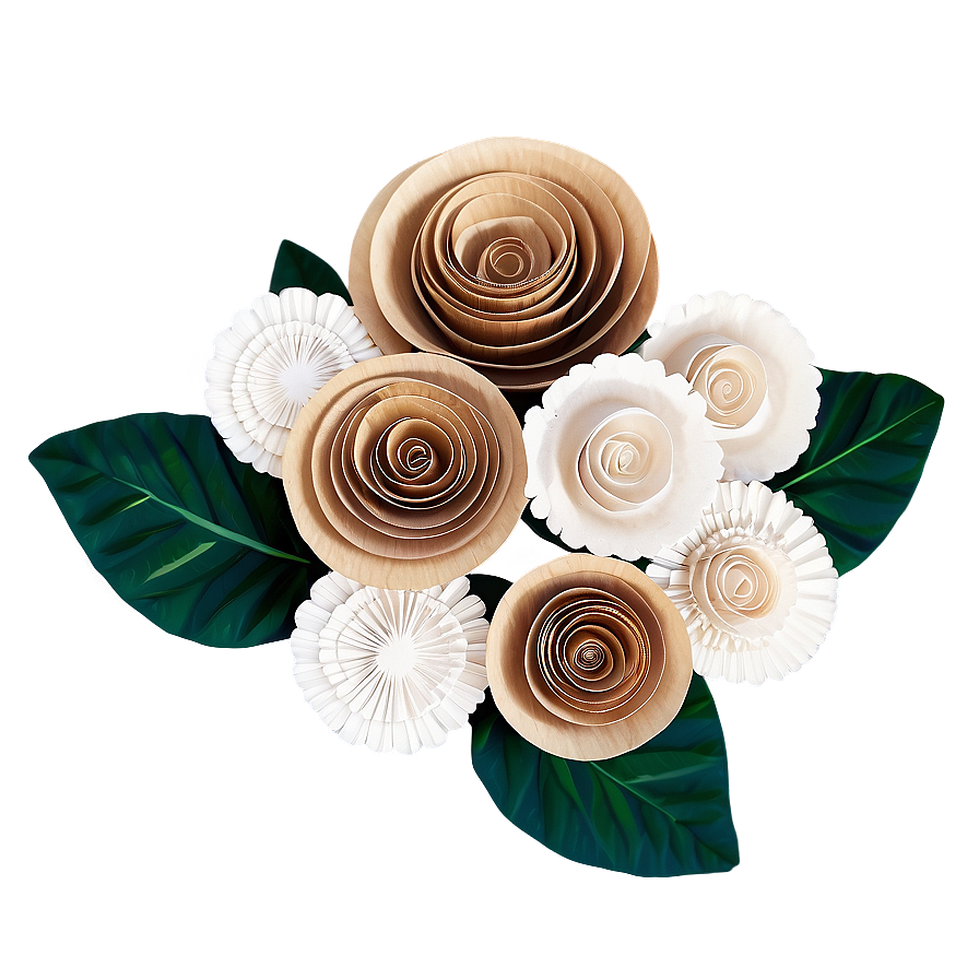 Rolled Flower Wedding Decor Png Uwv61 PNG Image