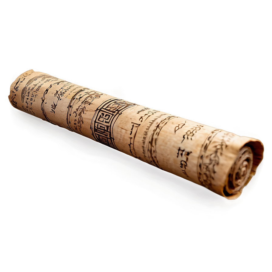 Rolled Papyrus Scroll Png Rik48 PNG Image