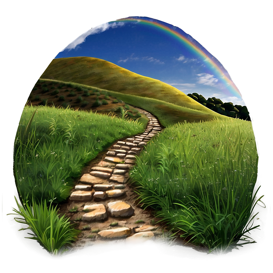 Rolling Hills Path Png Krb67 PNG Image