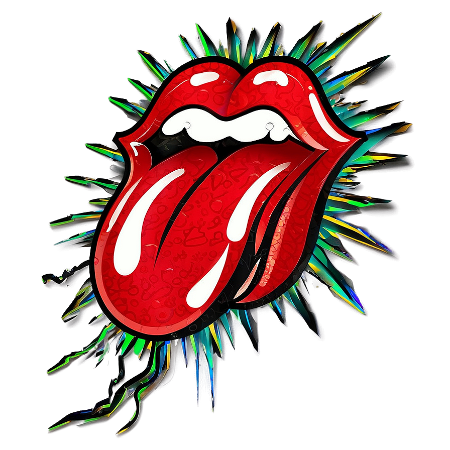 Rolling Stones Tongue Emblem Png Bvp28 PNG Image