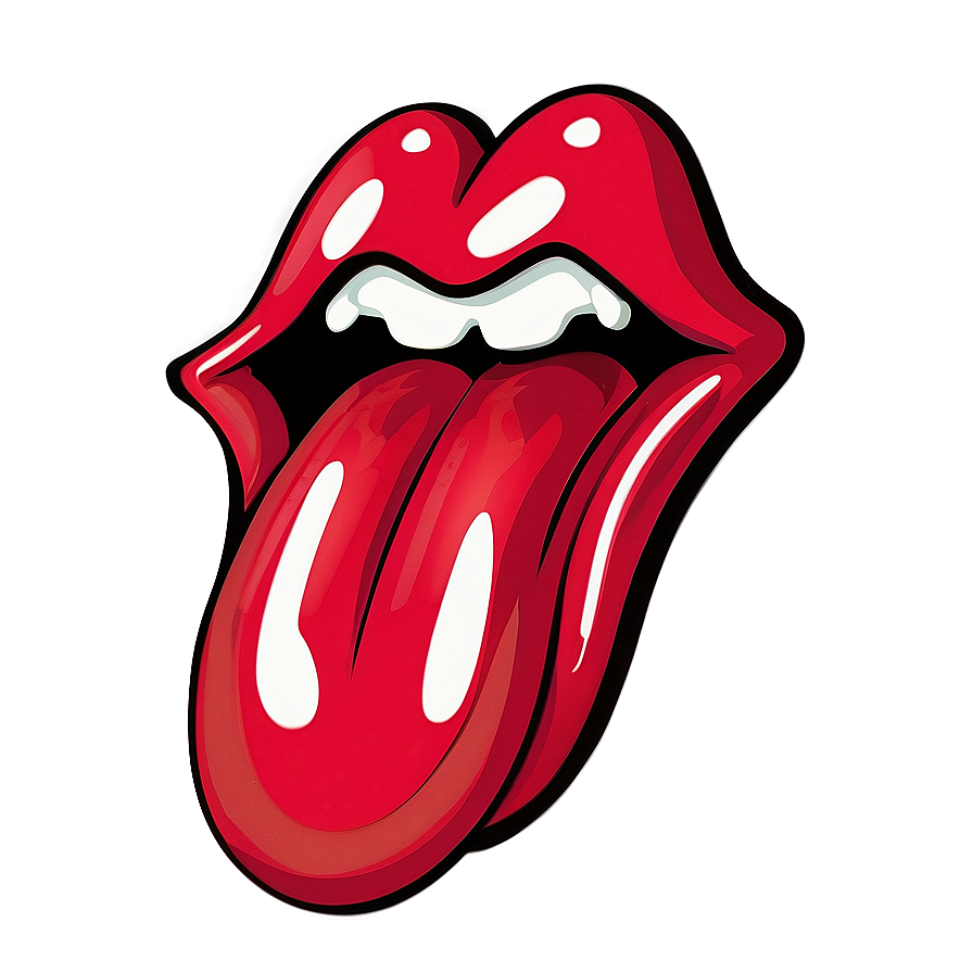 Rolling Stones Tongue Merch Design Png 06292024 PNG Image