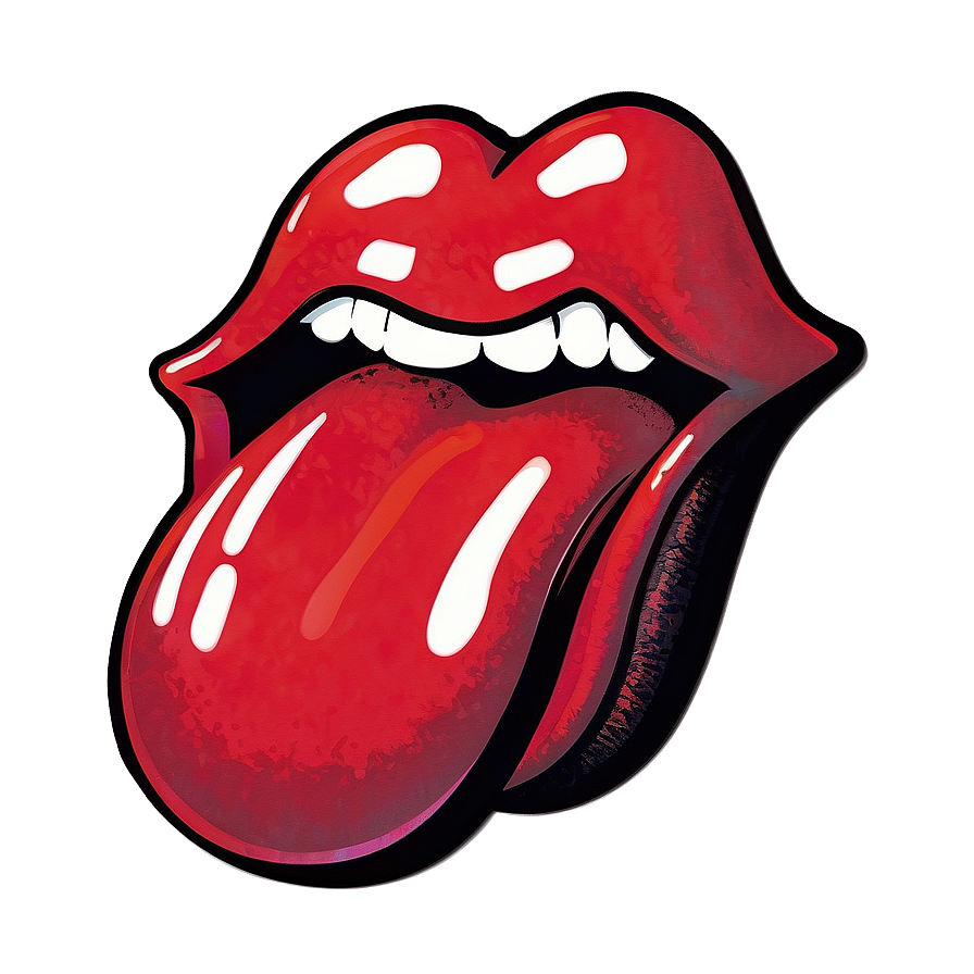 Rolling Stones Tongue Merch Design Png Cnm93 PNG Image