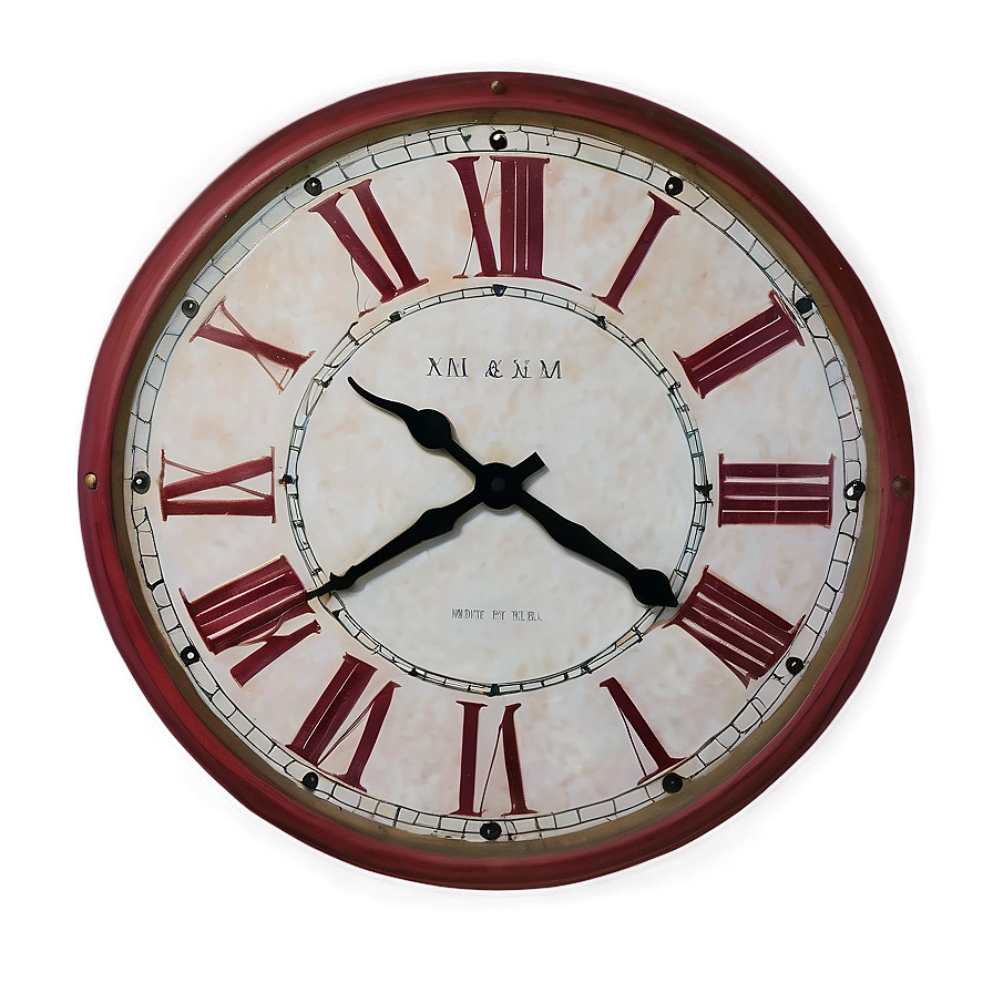 Roman Numerals Wall Clock Png Jtk44 PNG Image