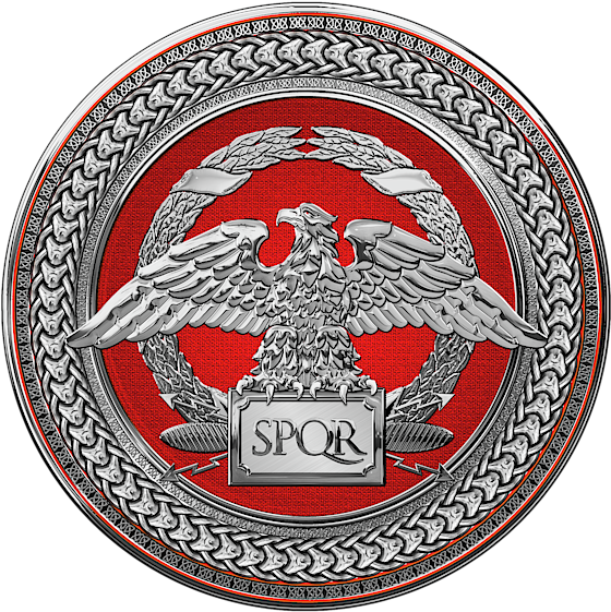 Roman S P Q R Eagle Emblem PNG Image