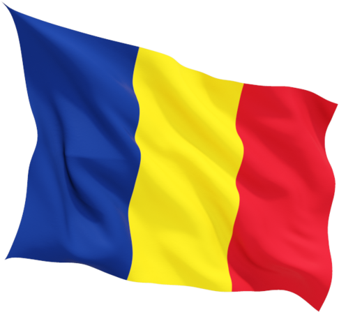 Romanian Flag Waving PNG Image