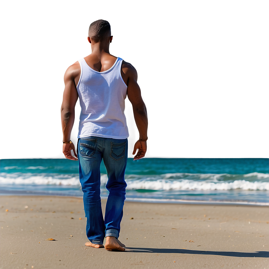 Romantic Beach Walk Png Spx PNG Image