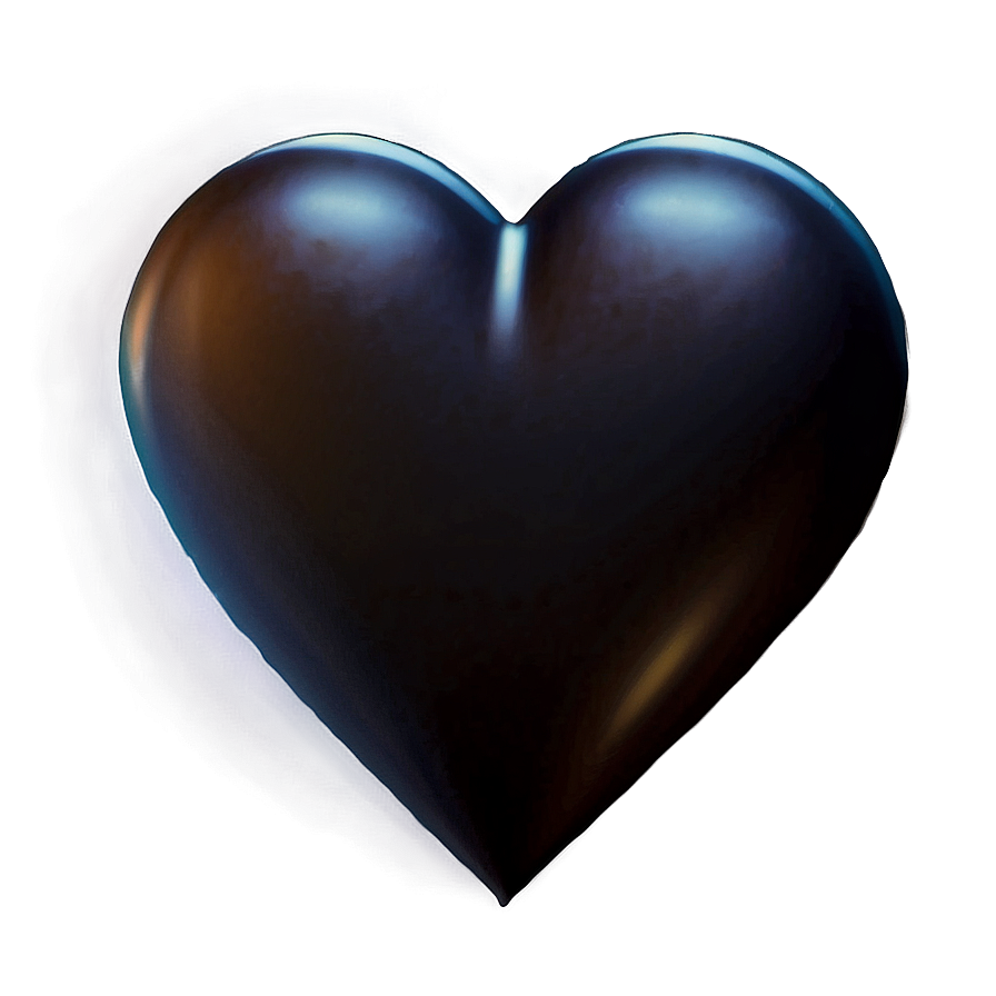 Romantic Black Heart Png 83 PNG Image