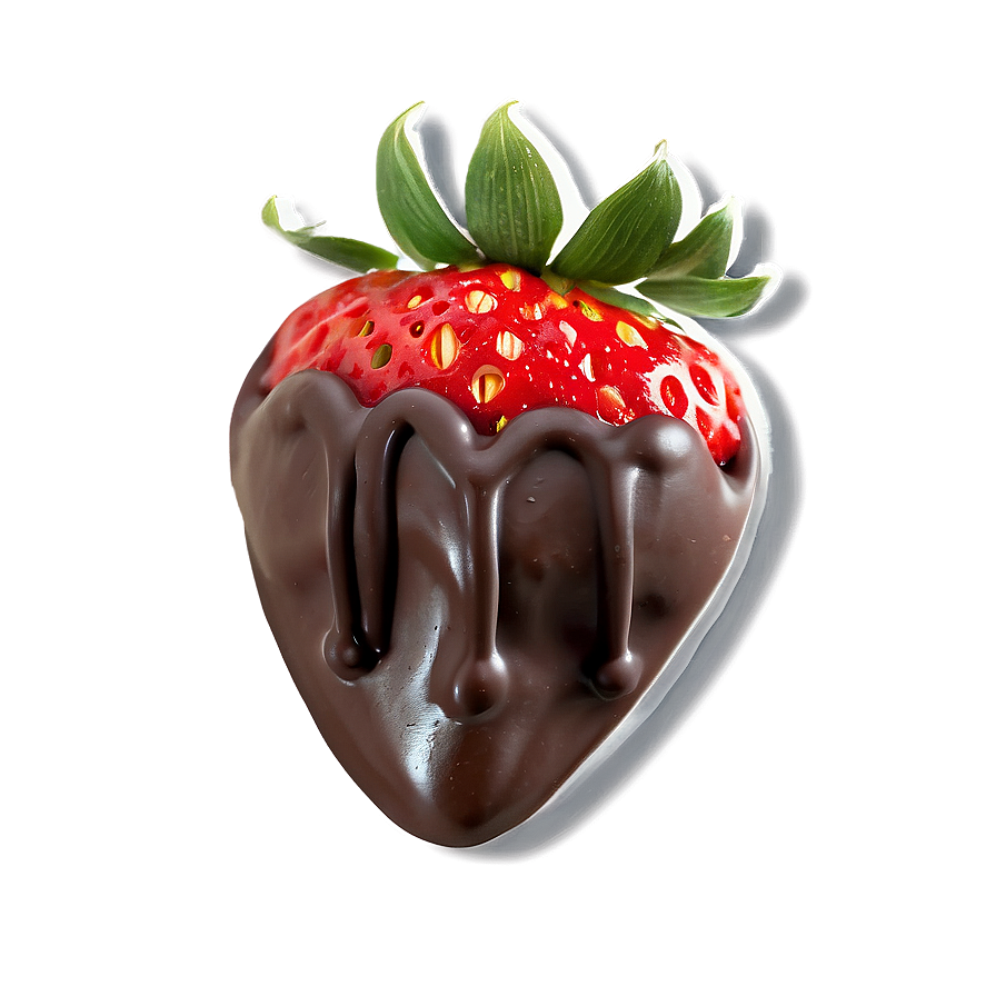 Romantic Chocolate Covered Strawberry Png 06272024 PNG Image