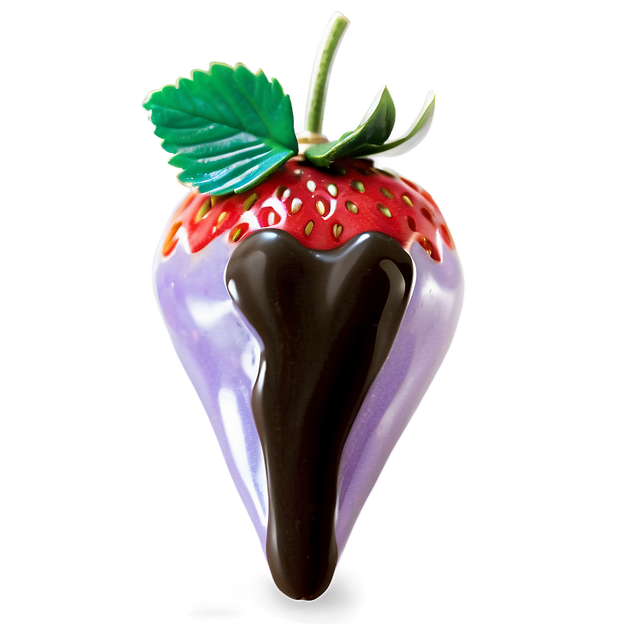 Romantic Chocolate Covered Strawberry Png 06272024 PNG Image