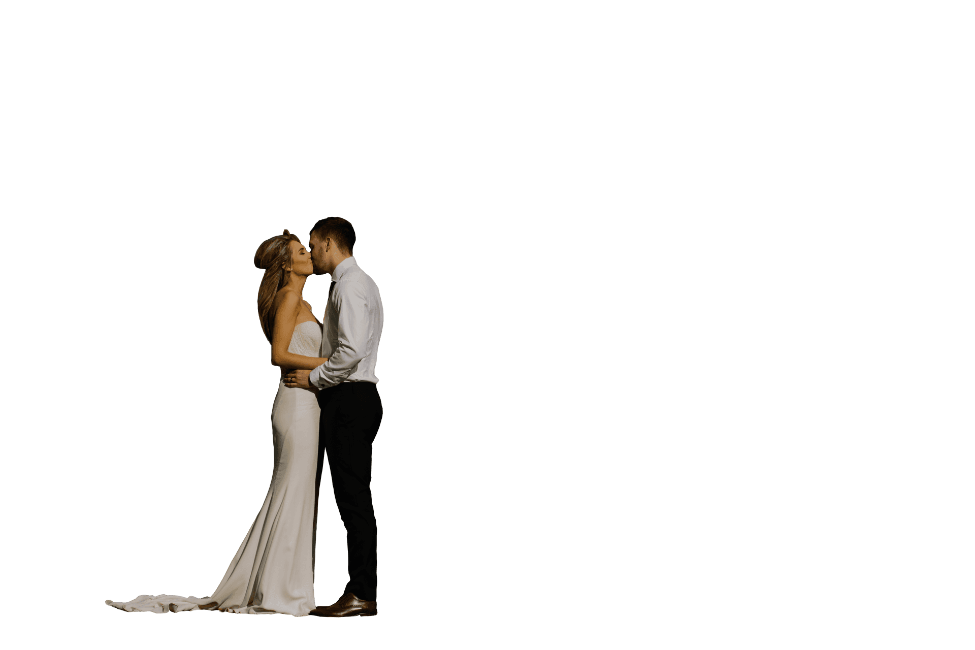 Romantic Couple Embrace PNG Image