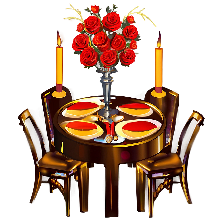 Romantic Dinner Setup Png Lwa49 PNG Image