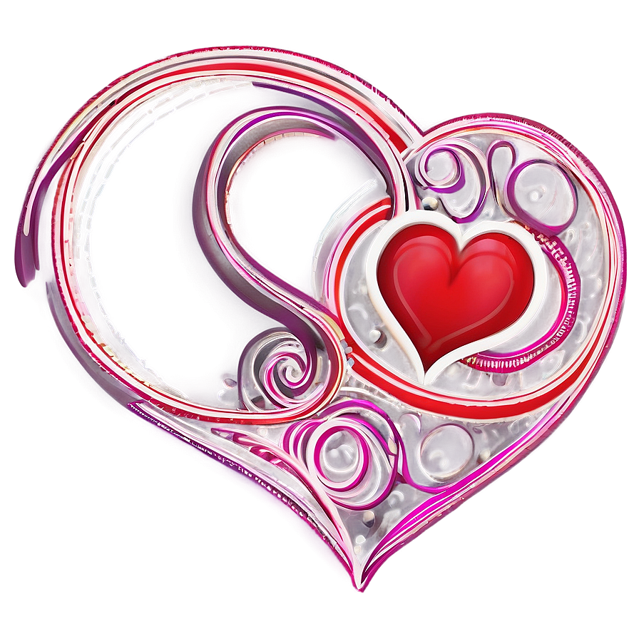 Romantic Doodle Heart Png 06202024 PNG Image