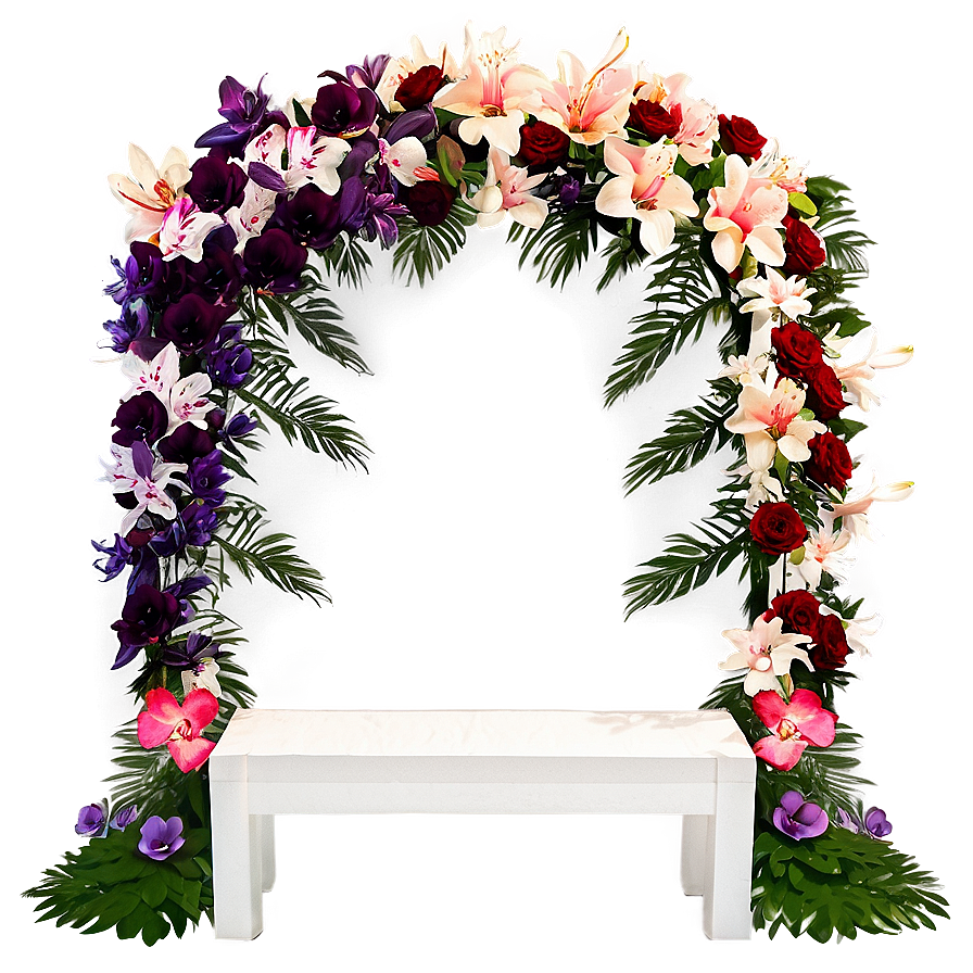 Romantic Floral Altar Png Fvd PNG Image