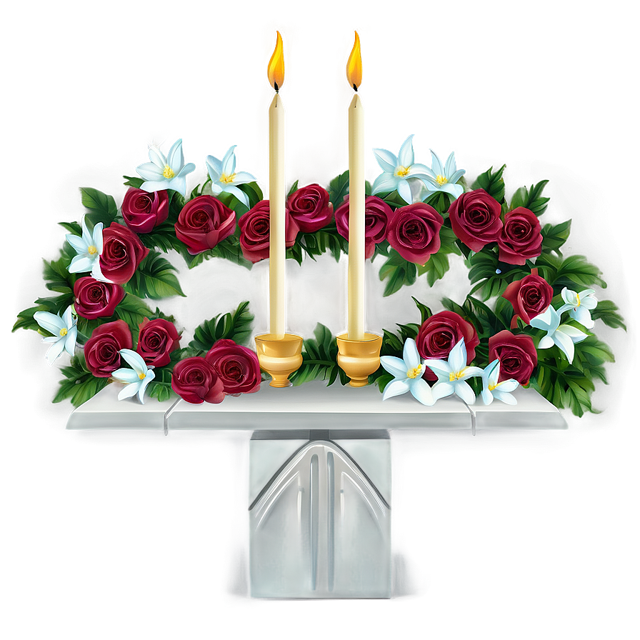 Romantic Floral Altar Png Xpo16 PNG Image