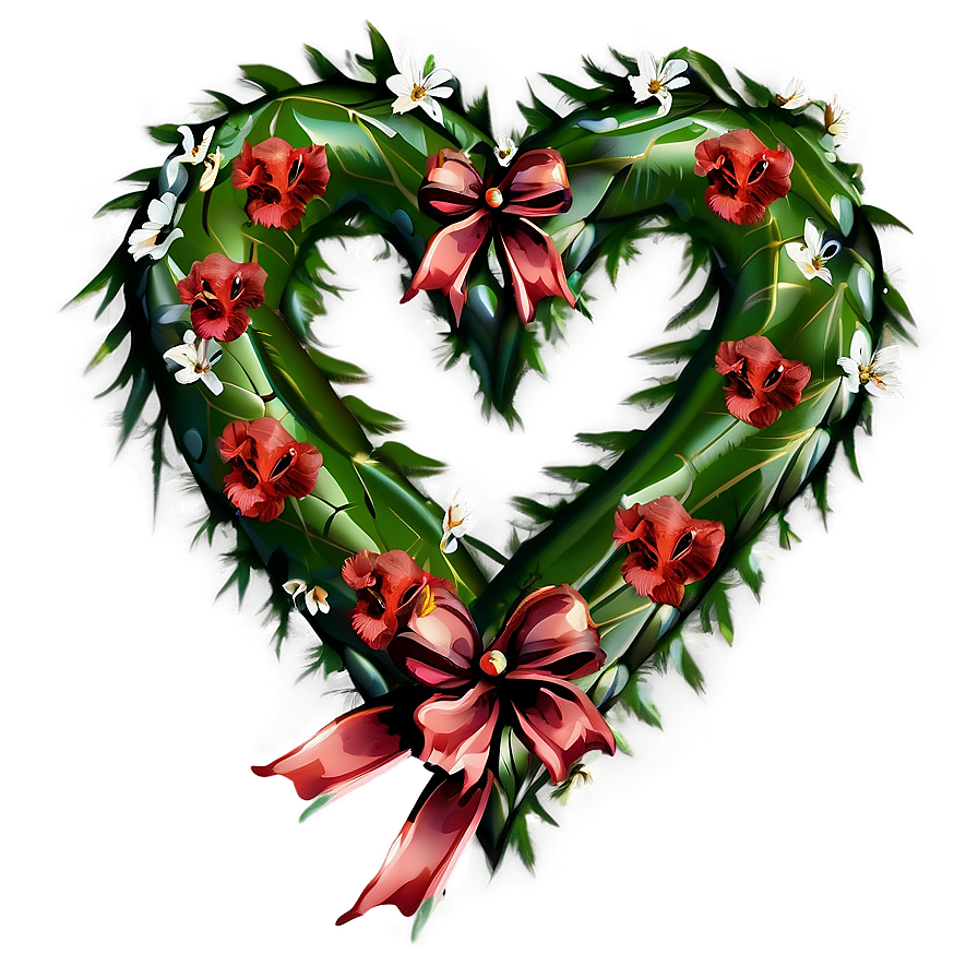 Romantic Floral Heart Png 76 PNG Image