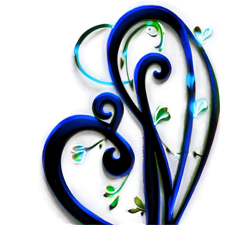 Romantic Flourish Heart Png Kge43 PNG Image