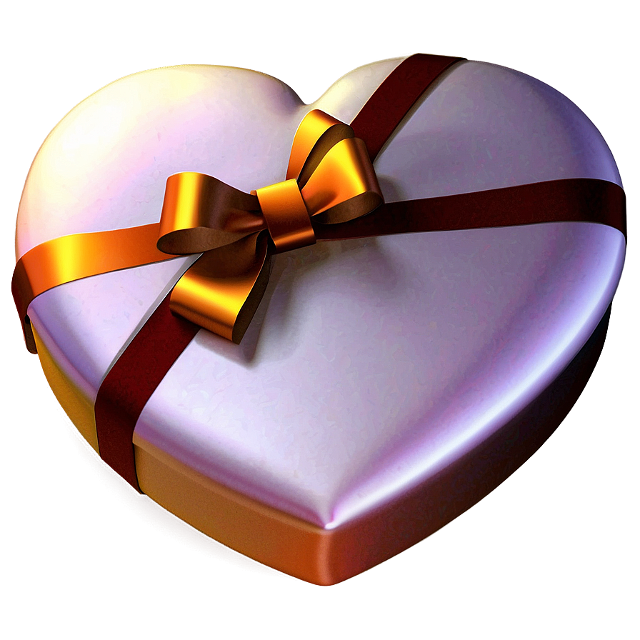 Romantic Heart Gift Png A PNG Image