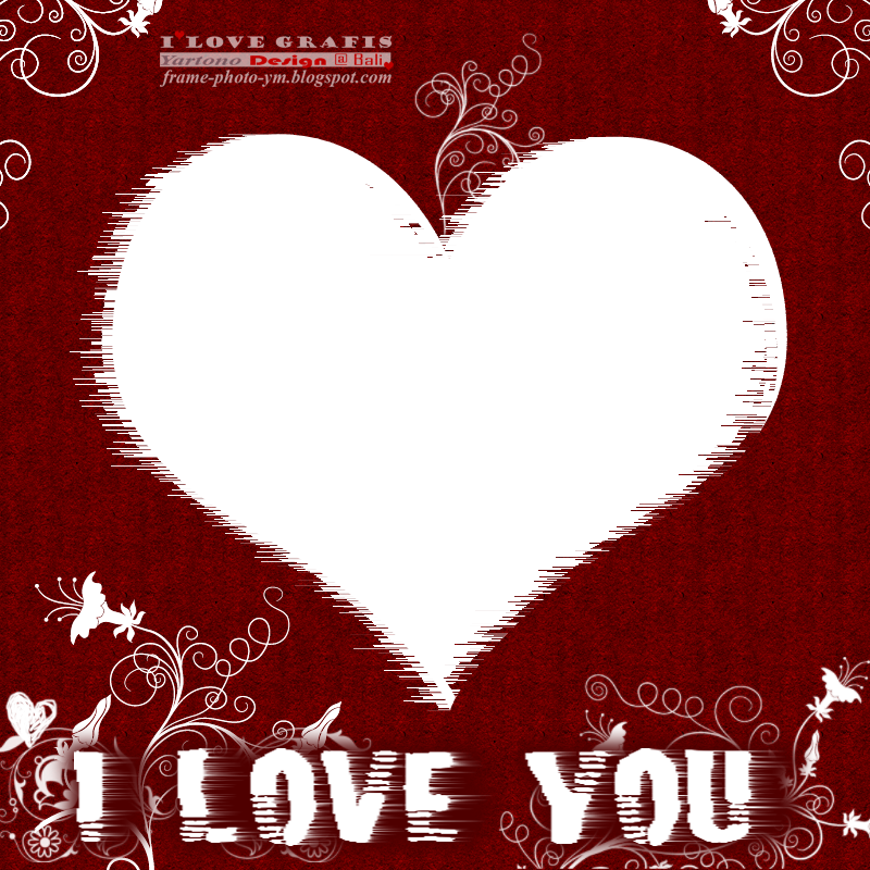 Romantic Heart Love Frame PNG Image