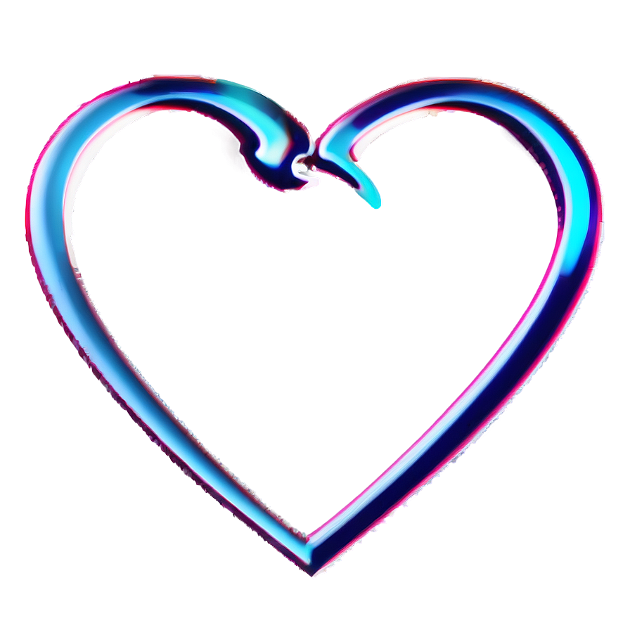 Romantic Heart Outline Png Fjs13 PNG Image