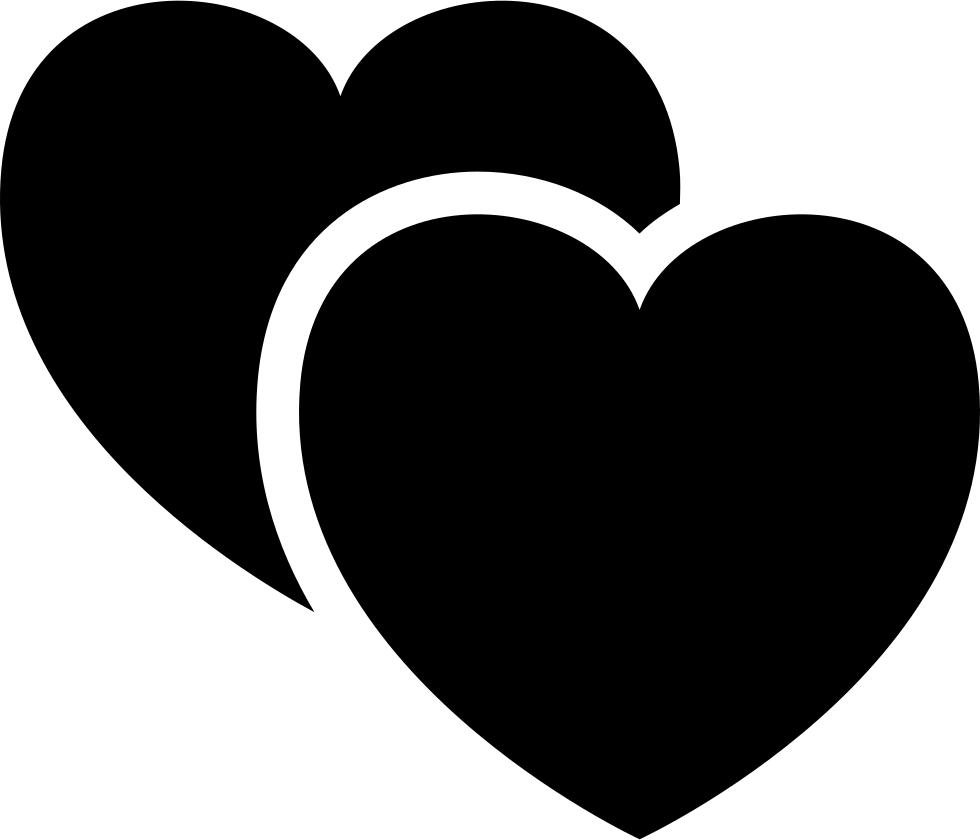 Romantic Hearts Vector PNG Image