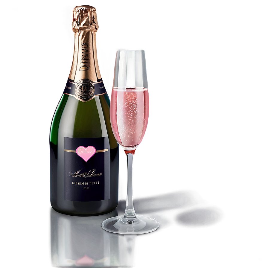 Romantic Pink Champagne Date Png 06292024 PNG Image