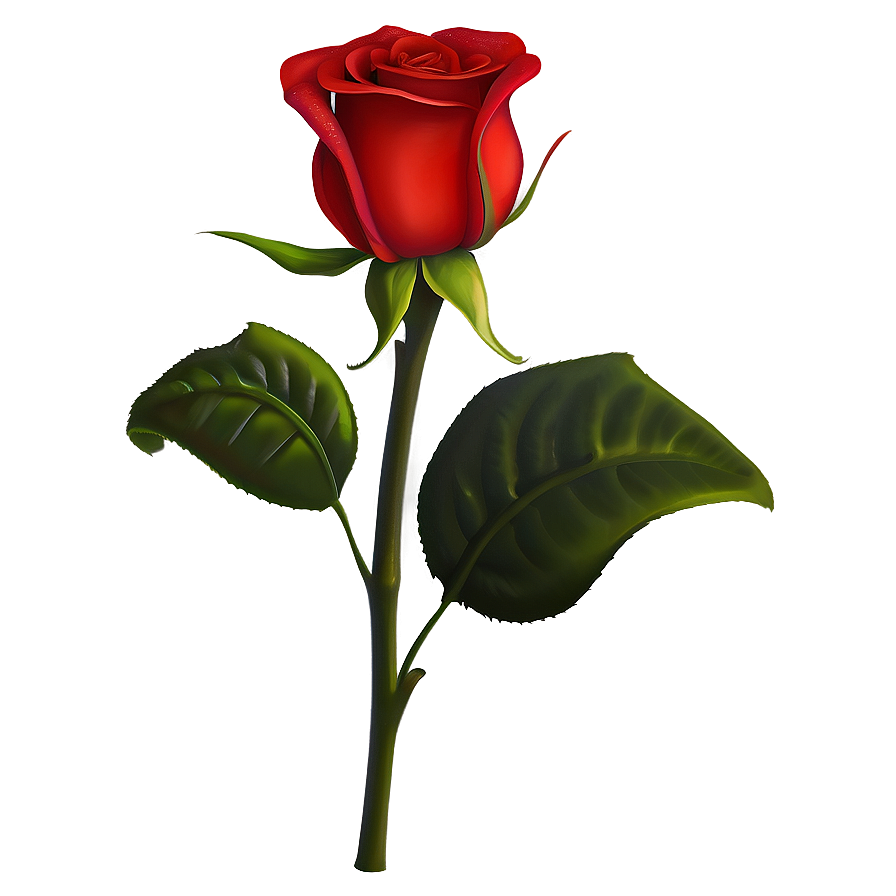 Romantic Red Rose Png Yyu PNG Image